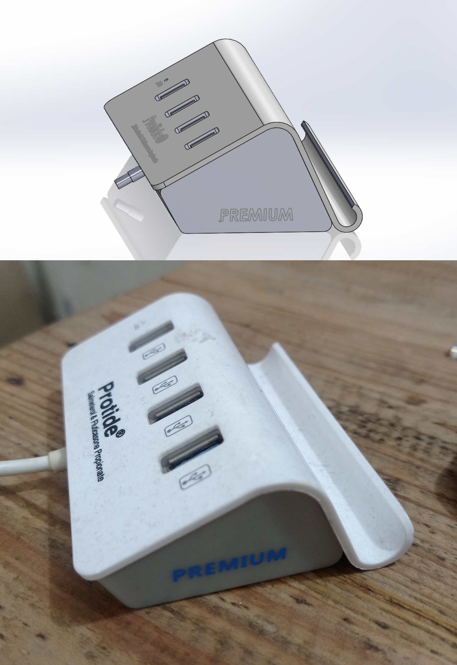 usb集线器3d设计14